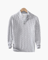 Herren-Strickpullover mit Reißverschluss - XS