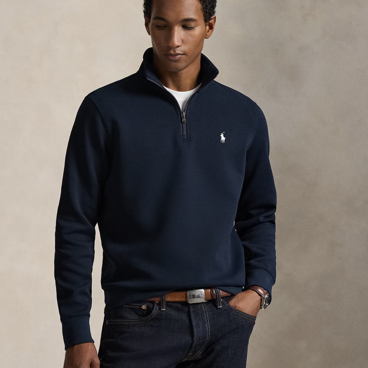 Pull à Fermeture Éclair Quart