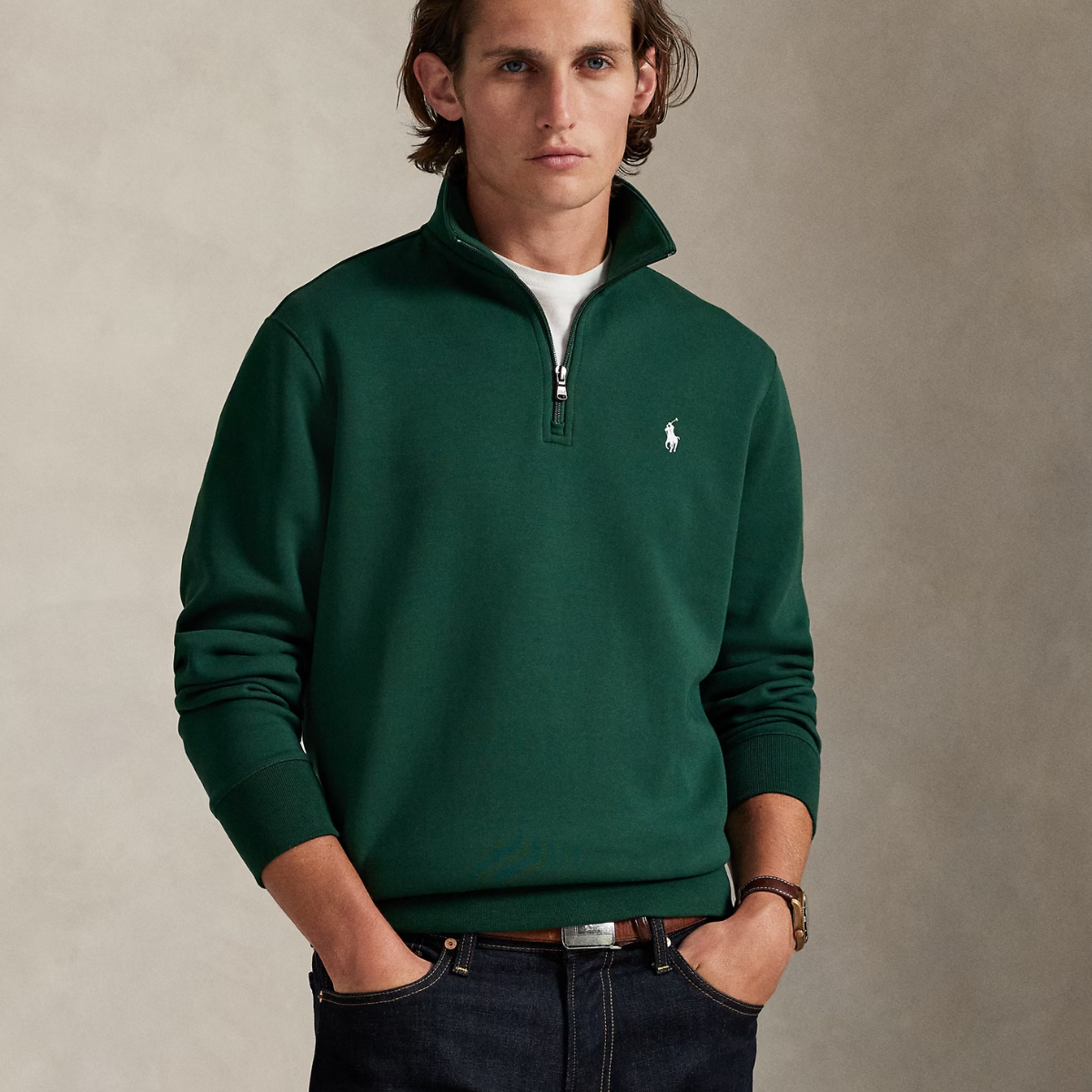 Pull à Fermeture Éclair Quart